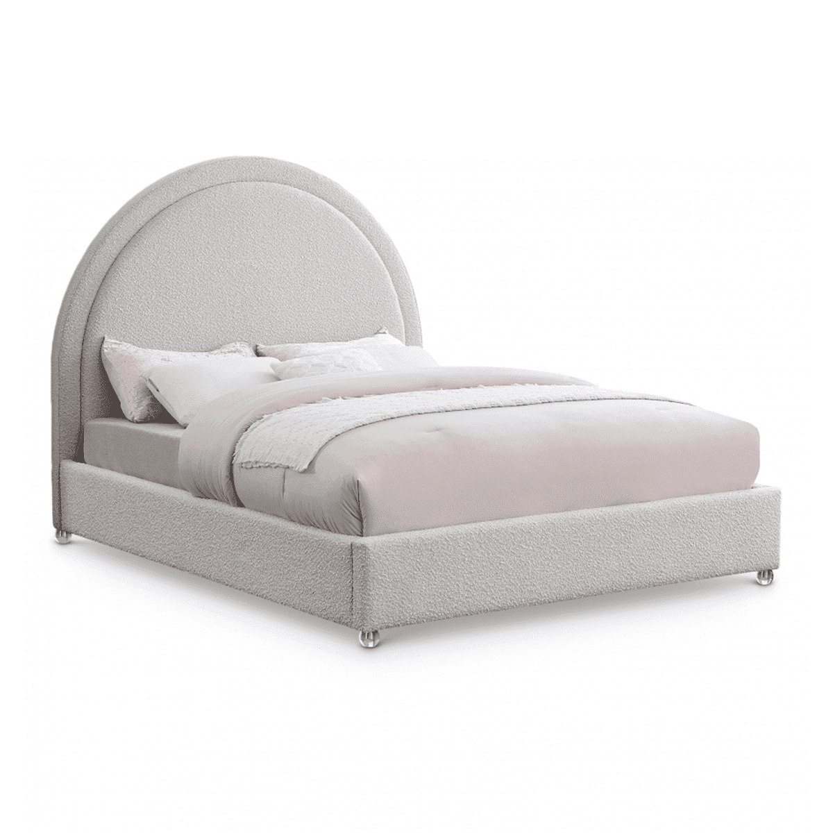 Milo Boucle Fabric Bed