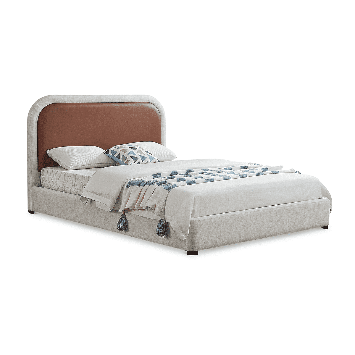 Faux Leather Bed