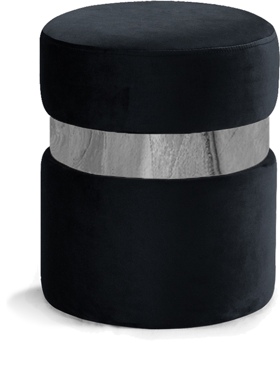 Hailey Velvet Ottoman | Stool