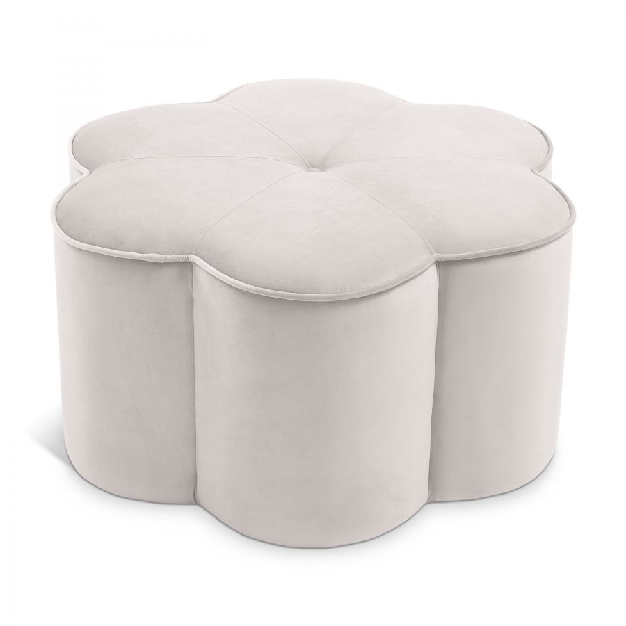Daisy Velvet Ottoman