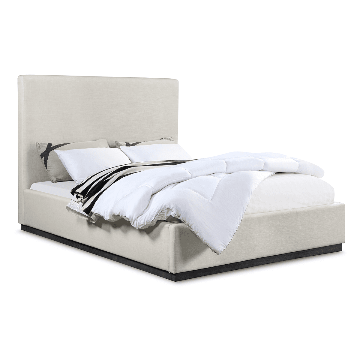 Alfie Linen Textured Fabric Bed