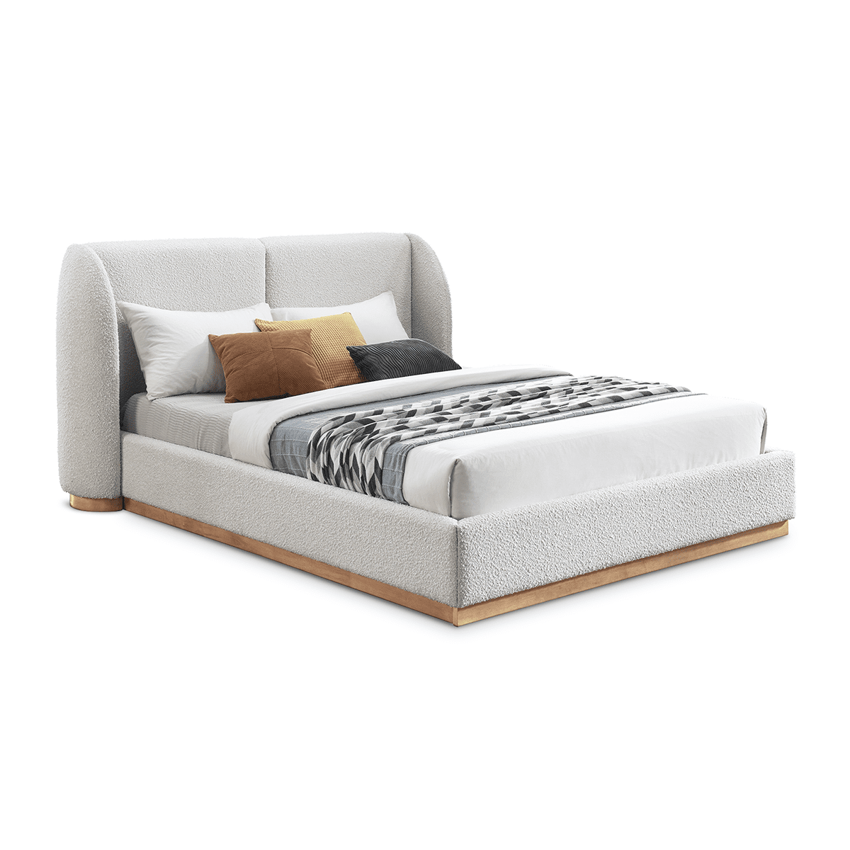 Jardin Boucle Fabric Bed
