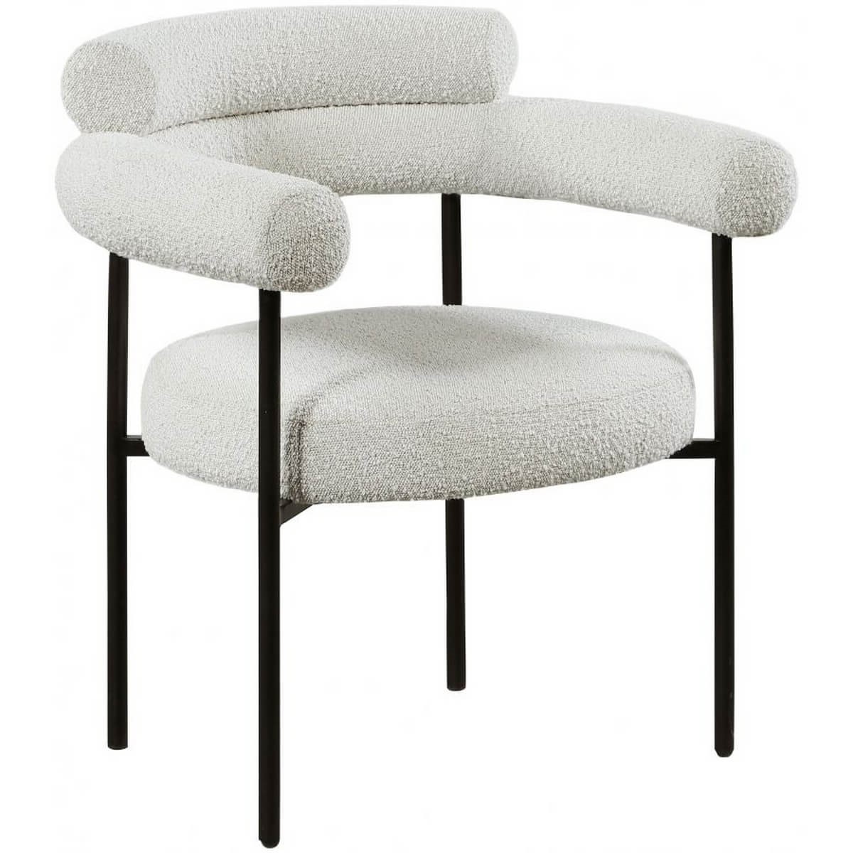 Blake Boucle Fabric Dining Chair
